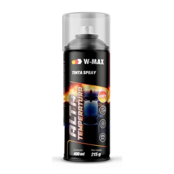 TINTA SPRAY ALTA TEMPERATURA 400ML/215G W-MAX WURTH